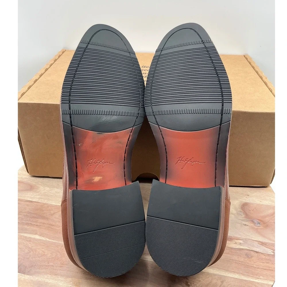 Tommy Hilfiger Mens Cognac Brown Cap Toe Oxford Dress Shoes TMRAIMO